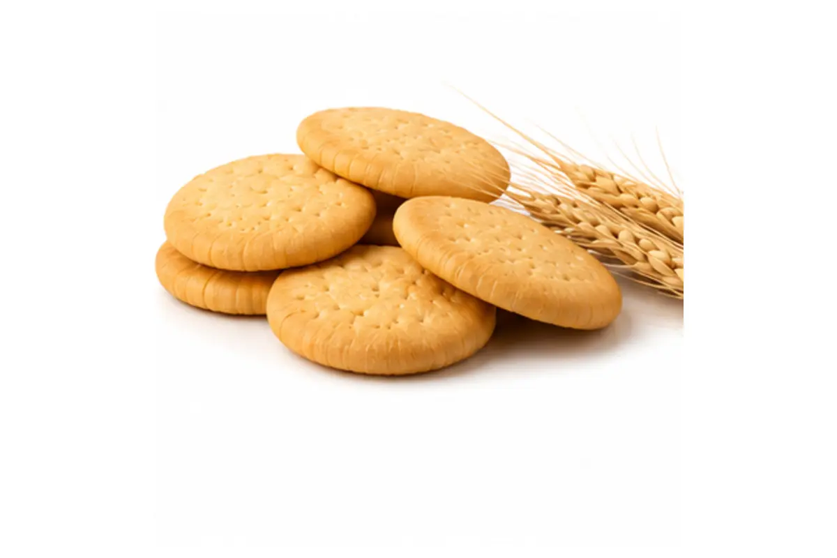 Plain biscuits with wheat